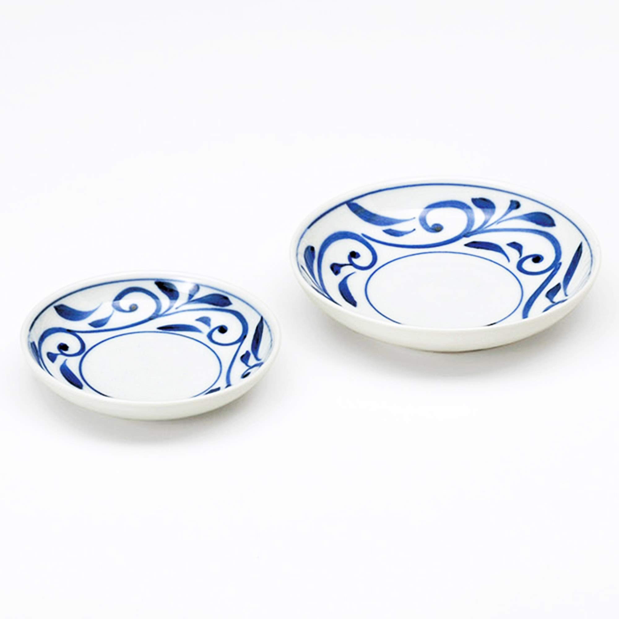 Haramakye ご注文品　④ Japanese Pottery 90091130 Small Plate, Blue, 5.0 inches (12.7 cm