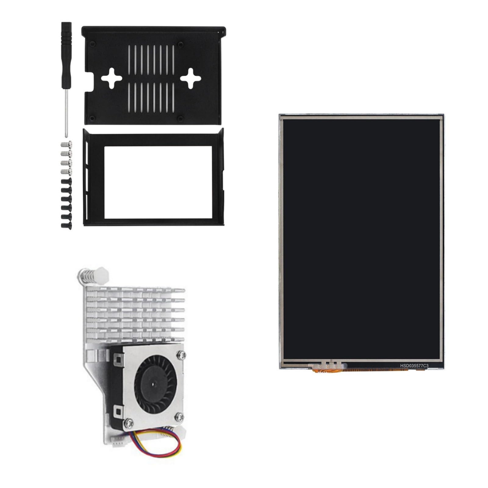 Multifunktionaler 3, 5-Zoll berührbarer Bildschirm 480 x 320 LCD Bildschirmanzeigemodul Ersatz für 5 / 4B Development Board MHS Display