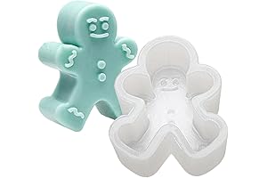 3D Gingerbread Man Candle Molds