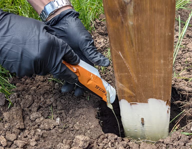 Fast 2K Deck Post Anchor Mix Concrete Alternative and Replacement for