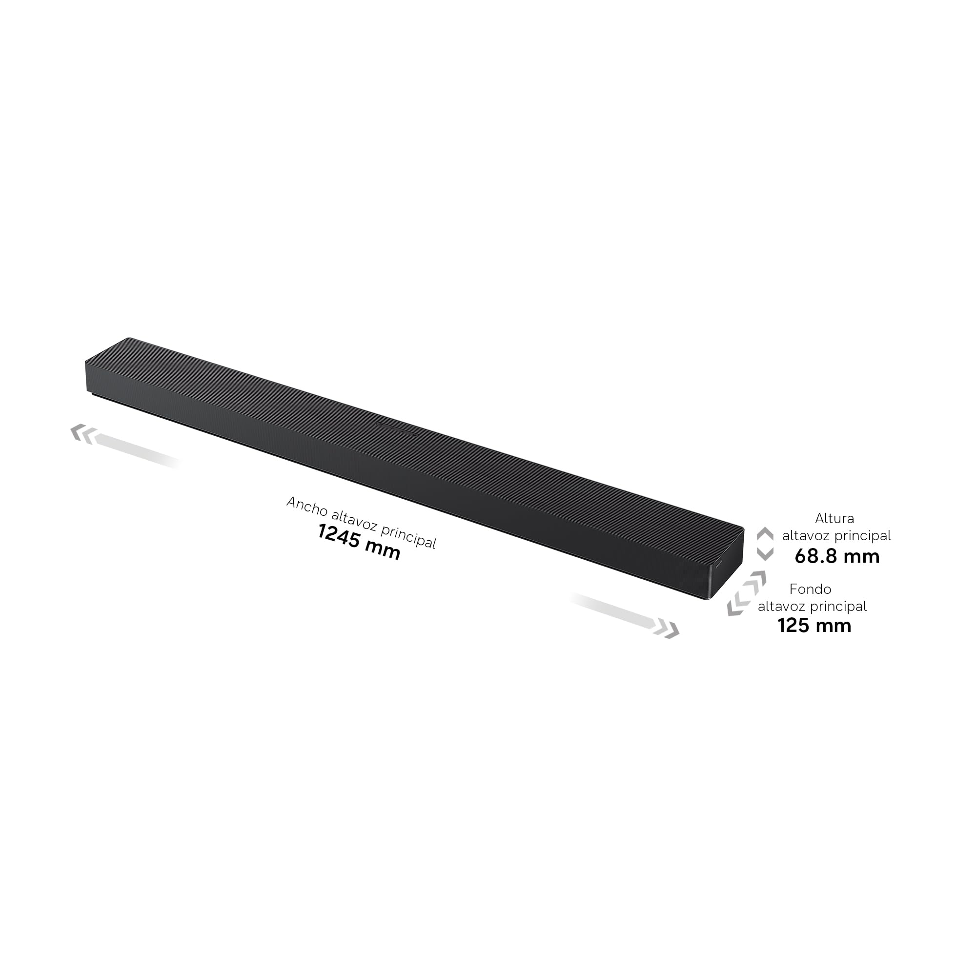 Samsung Barre de Son HW-QS90H/XC -Wireless Dolby Atmos, 7.1.2ch Sound, Q-Symphony, Convertible Fit
