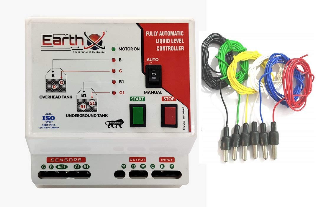 EarthX Fully Automatic Water Level Controller and Indicator with Corrosion and Rust-Free 6 Stainless Steel Sensor with 1 Year warrenty (B08Z394SNY) Amazon Price History, Amazon Price Tracker