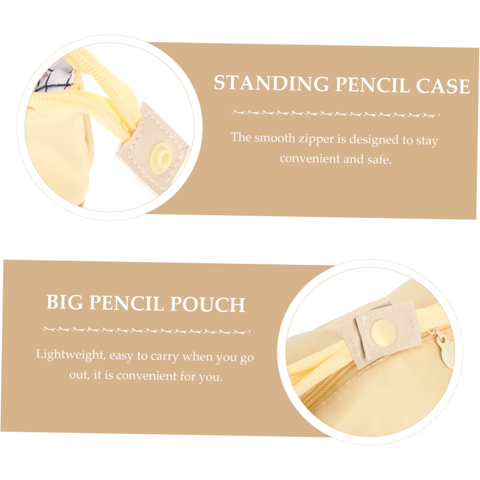 Baluue 3pezzi Borsa Portapenne Multifunzionale in Poliestere Elegante Astuccio Per Scuola Cosmetici Design Leggero Capiente Accessorio Versatile Per Ogni Occasione