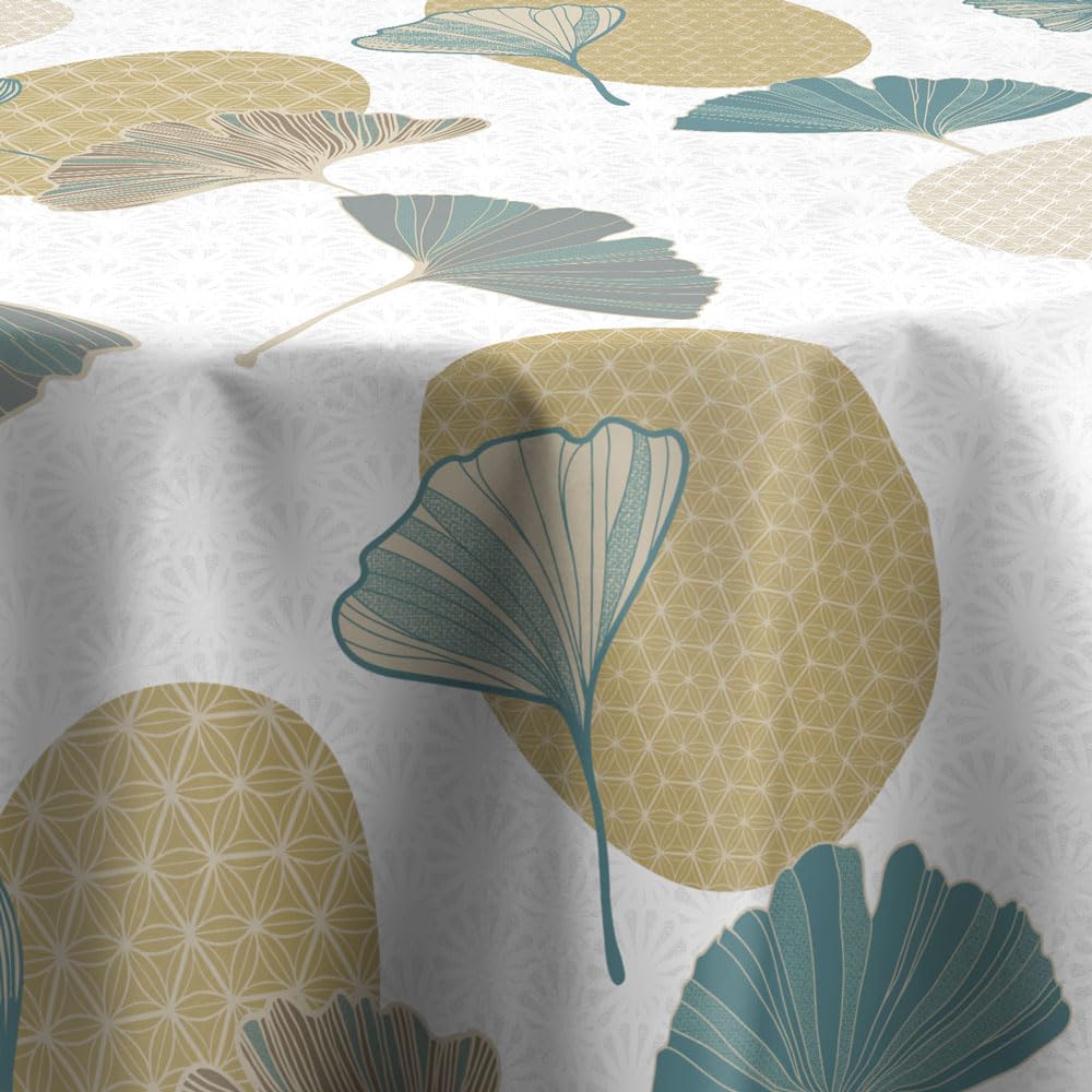 Le linge de Jules Tovaglia antimacchia Kobe blu, rotonda, 160 cm