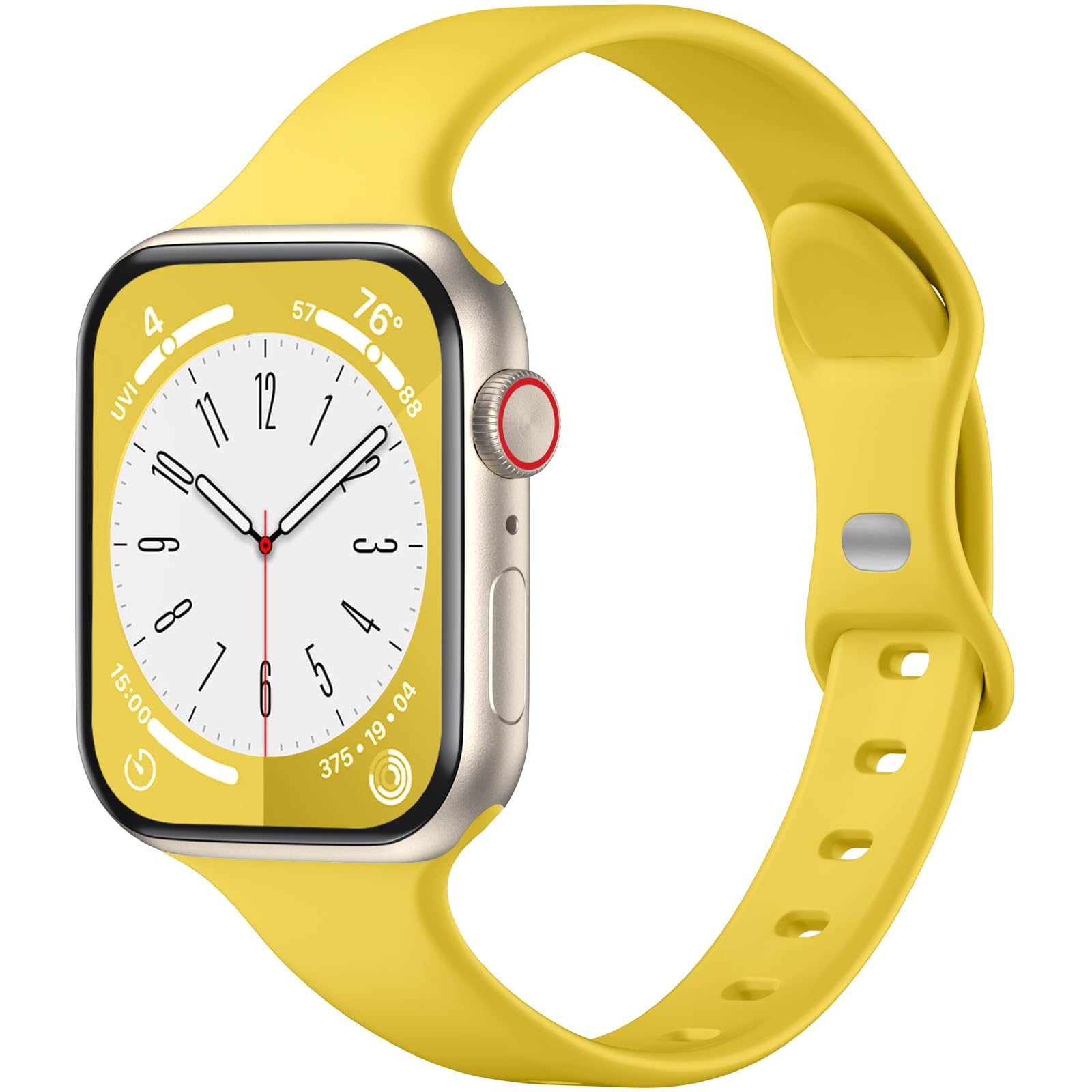 WJKCompatible with Apple Watch Bands for Women 40mm 41mm 44mm 45mm 38mm SE 42mm 49mm, Silicone Slim Strap for iWatch Bands for Women Compatible with Apple Watch Ultra 2 Band Series 9 8 7 6 5 4 3 2 1