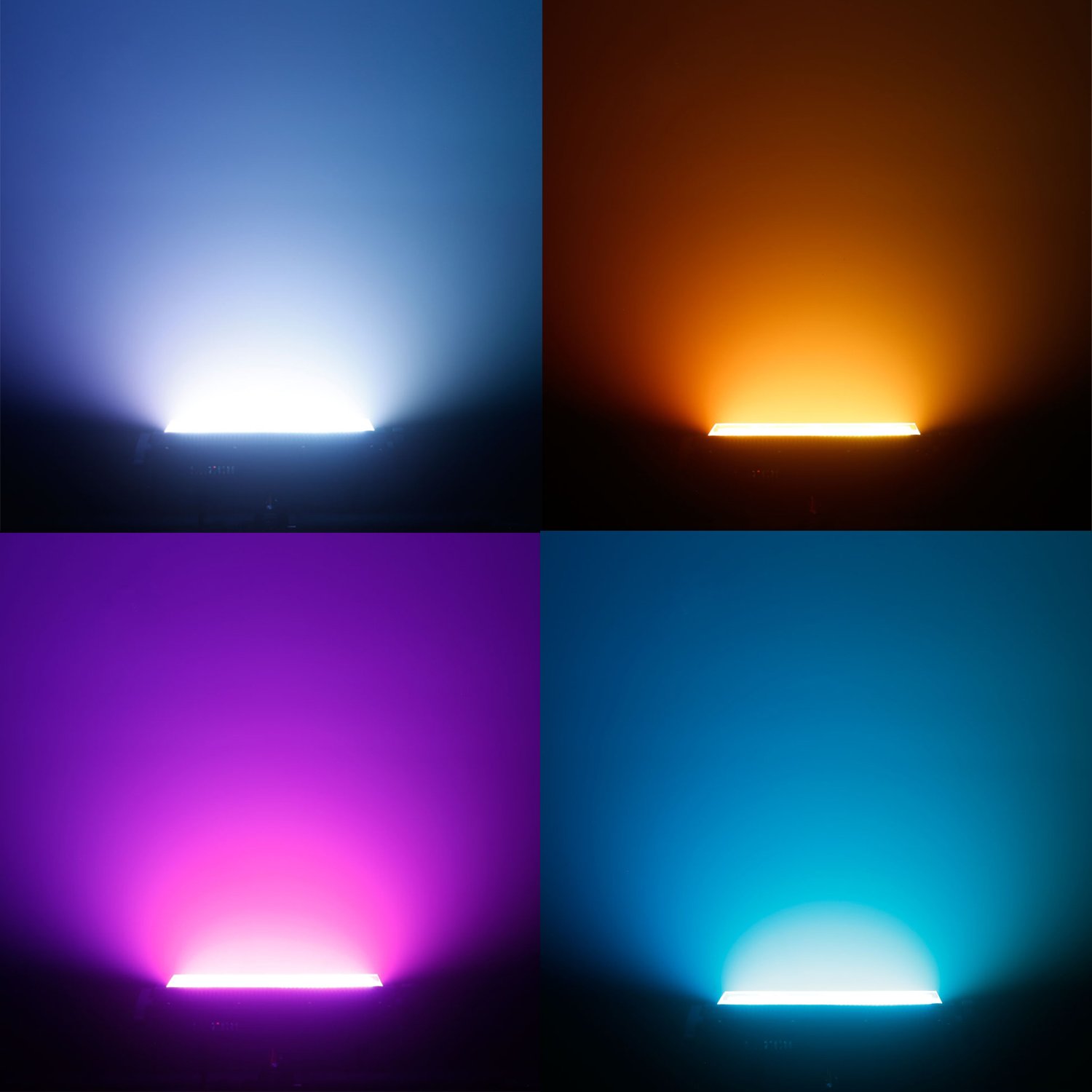 MFL. S100 Lumière stroboscopique 132 LED RVB Éclairage de scène et lumière de lavage DJ Disco Modes activés par le son Contrôle DMX Tout en un pour DJ, fête, scène, concert