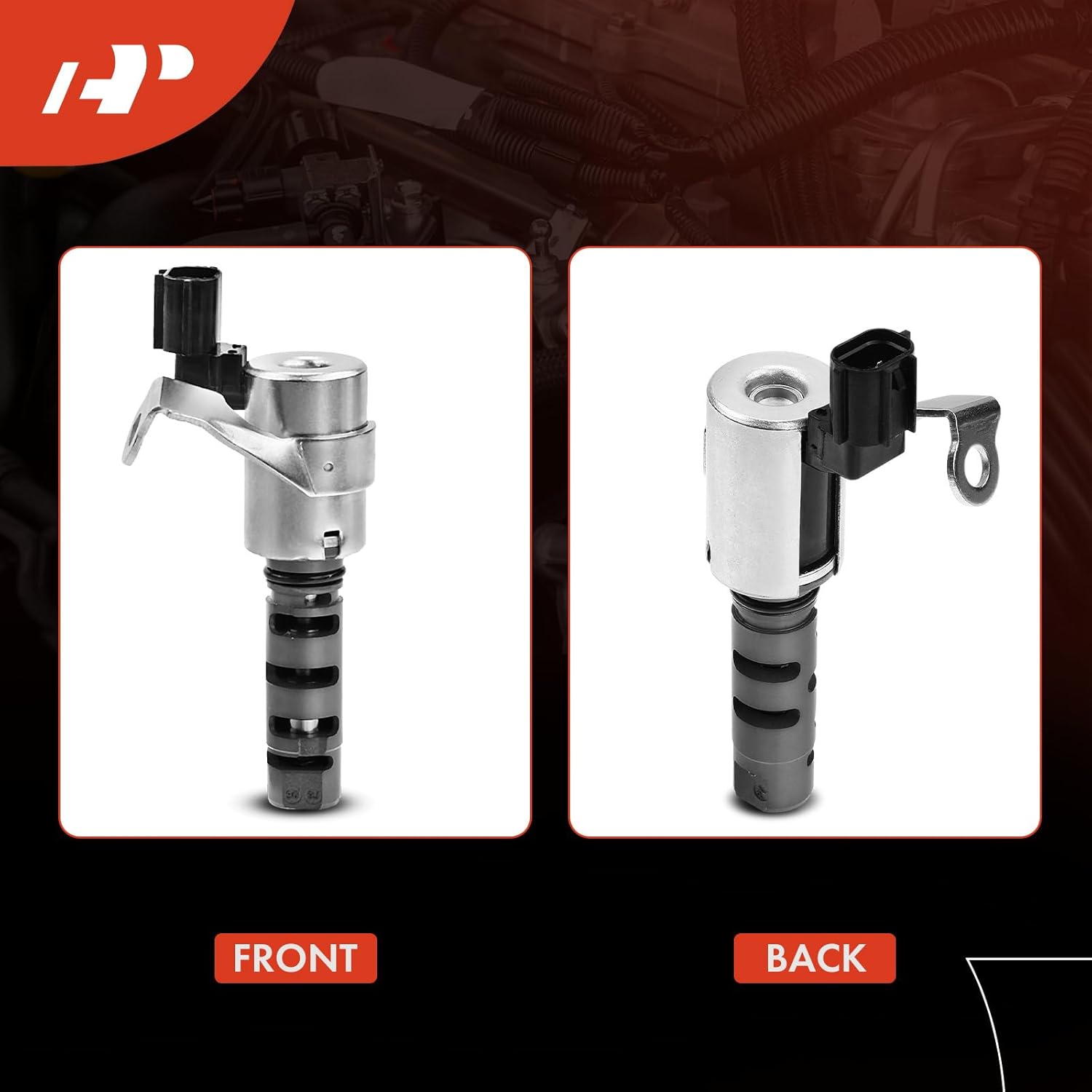 A-Premium Right & Intake Engine Variable Valve Timing (VVT) Solenoid Compatible with Toyota Tacoma 05-15, Tundra 05-11, 4Runner 03-09, FJ Cruiser 07-09, V6 4.0L, Replace# 15330-30390, 15330-0P010