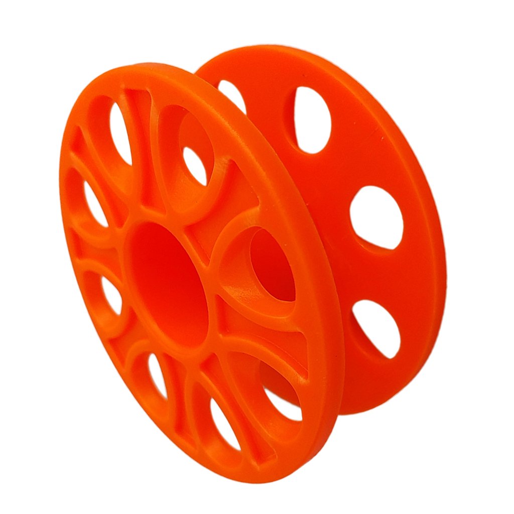 MagiDeal Bobine de Dévidoir Plongée sous-Marine Diving Spool Bobine de Ligne de Plongée en Plastique - Orange, comme Décrit