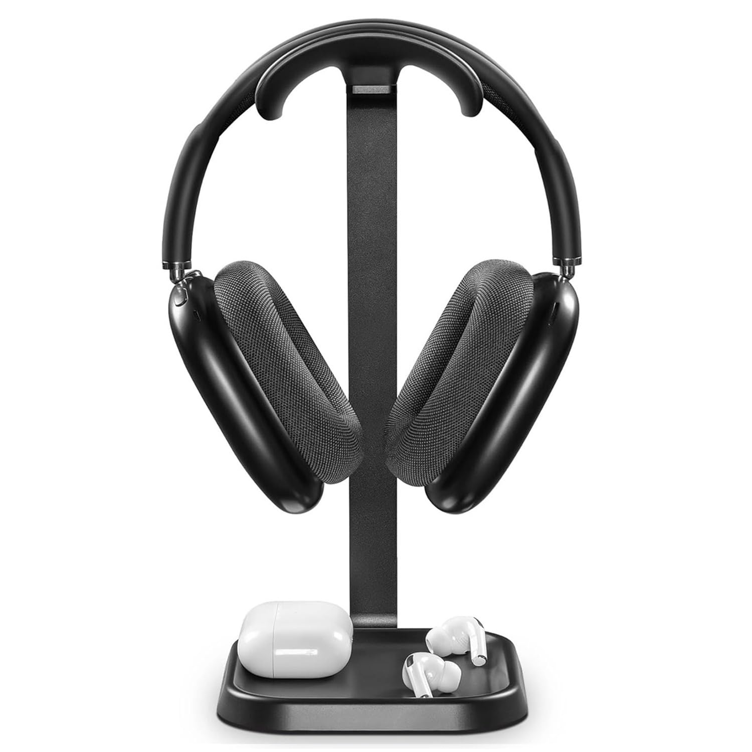 OIVO INDIA Aluminum Headphone Stand for Desk, Premium Metal Gaming Headset Holder with Anti-Slip Base, Universal Desktop Headphone Stand Compatible with PlayStation 5 Headsets (Black)-image-28