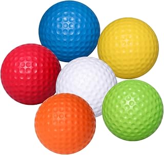 Toddmomy 6pcs Foam Golf Balls Indoor Playset Flying Toy Flight Balls Sports Golf Balls Practicing Balls Plastic Ball Baseball Sponge Solid Men's Simulator Batting Practice Balls Toy Balls