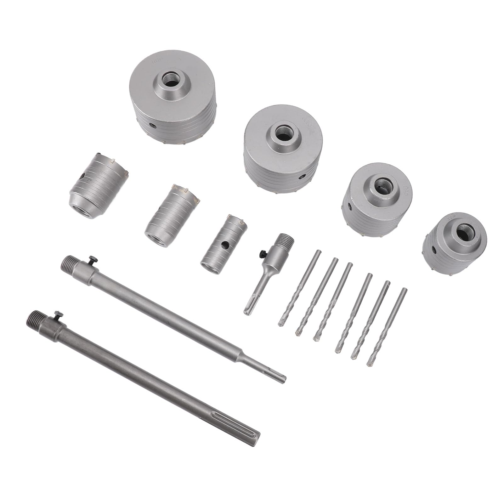 Kit de Sierra Perforadora para Hormigón Duradero, Eliminación Optimizada de Virutas para Instalación de Unidades de Aire Acondicionado