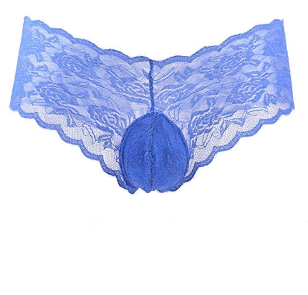 fjberrtsat sexy breathable printed underwear men's lace Panties