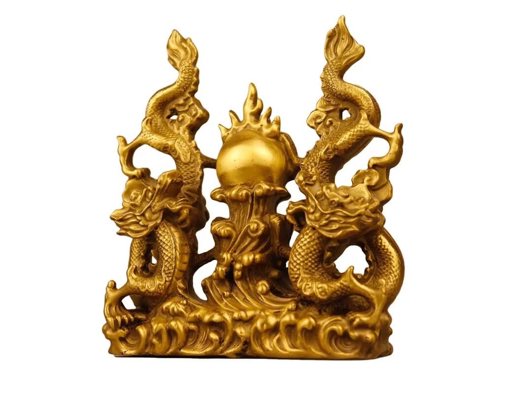 GLETSF Pure copper dog statue home decoration Feng shui fortune Teddy dog statue, 10 * 5 * 12cm0.36kg,5*-10 * 5 * 12cm0.36kg