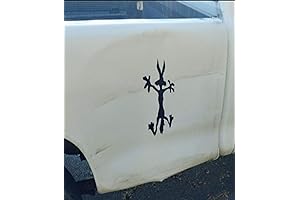 Vinyl Dent Fix Car Decal - Wile E Coyote Sticker Hitting Wall