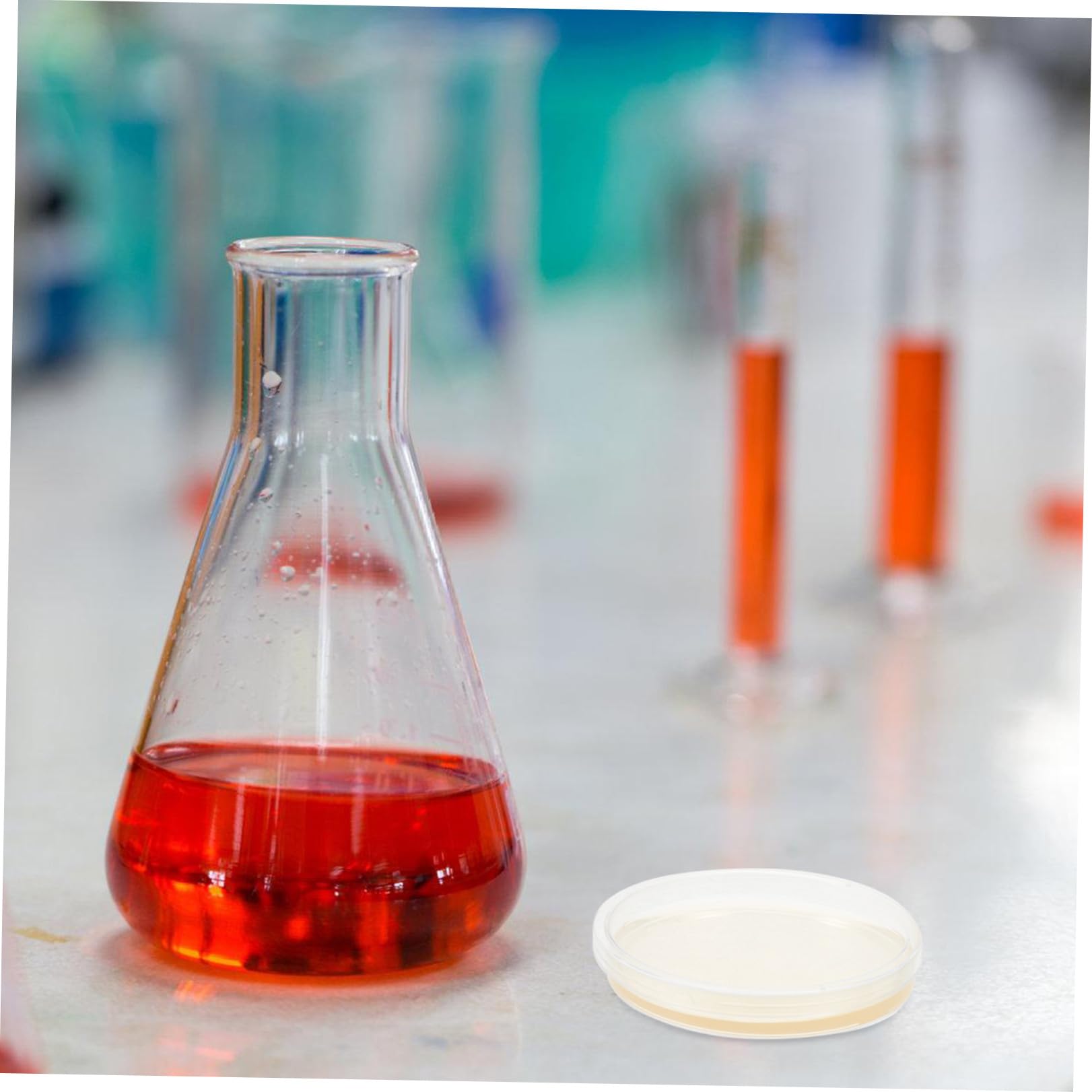 20 Placas de Petri Redondas de Agar Nutritivo Lb Pre-vertidas de 9 Cm Tapas Ajustadas para Cultivo de Hongos y Experimentos Científicos en Laboratorio Estudiantil