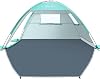 Glymnis Beach Tent 2-3 Person, Large Beach Tents Shelters for Adults, Portable UV Protection Beach Sun Shelter Lightweight Shade Tent for Beach, Garden, Picnic