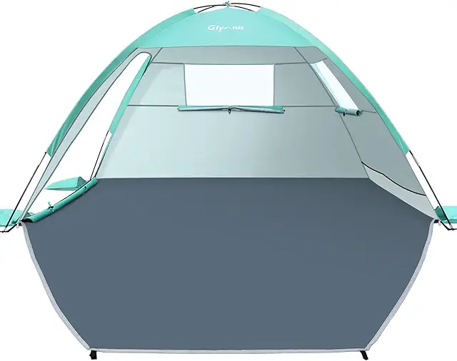 Tienda de Playa Glymnis para 2-3 Personas, Refugio Portátil UPF50+