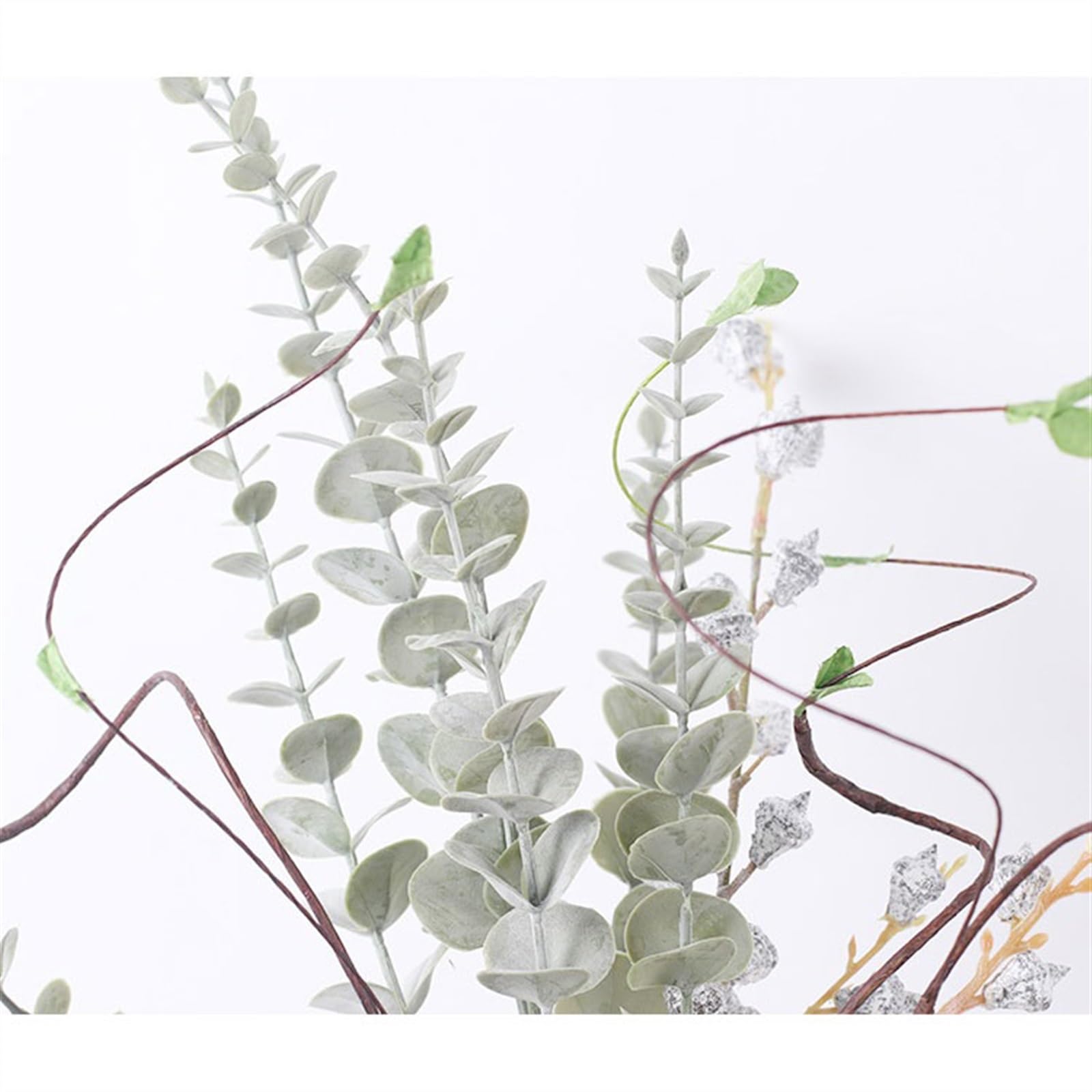 Arreglo Floral Artificial Florero de Lujo Ligero for Manualidades, simulación Moderna, arreglo Plantas, decoración Interior del hogar for Sala Estar