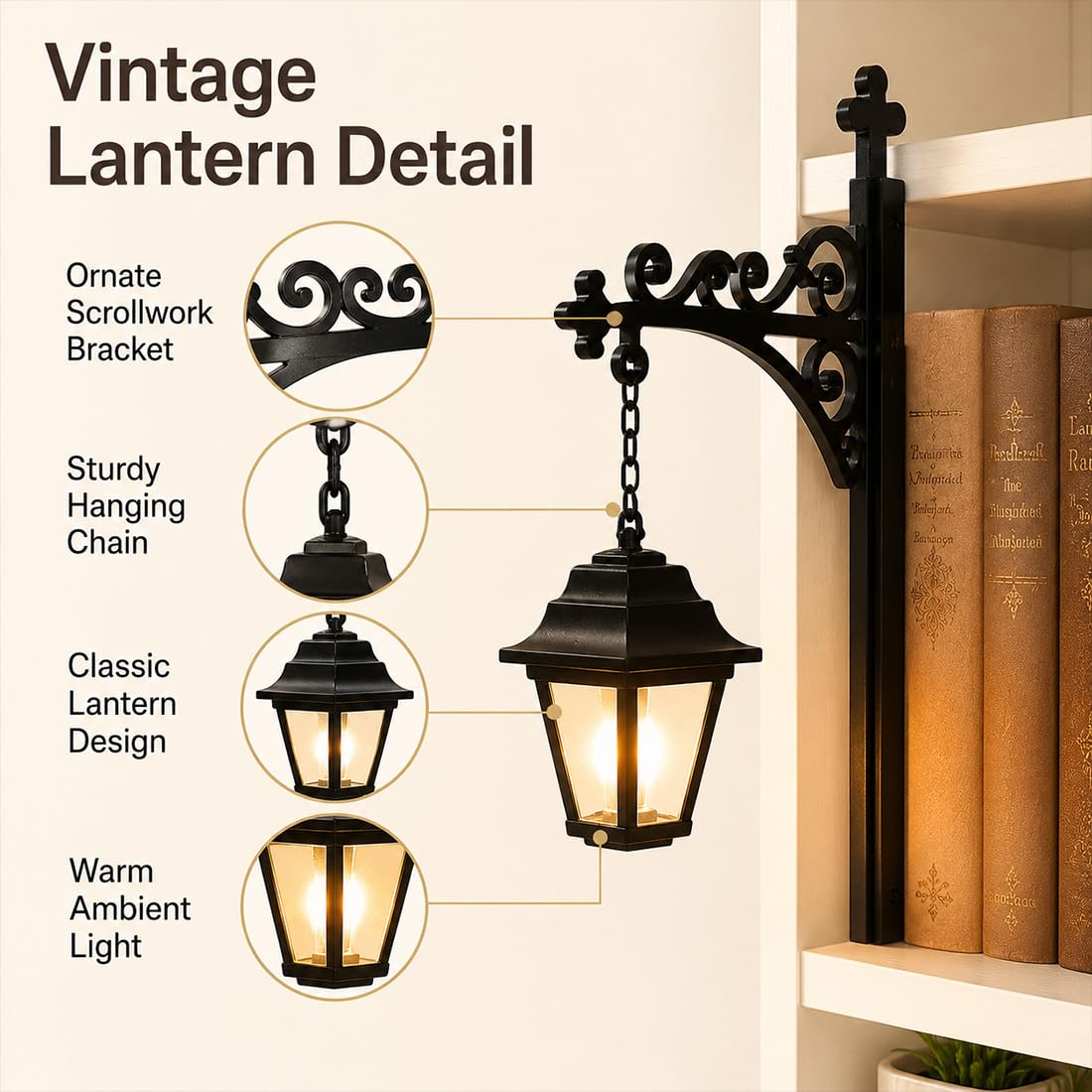 Bücherregal Nachtlicht LED Bibliothek Laterne, Dekorative Regal Lampe Mit USB, Warme Beleuchtung Für Schlafzimmer Lesezimmer Geschenk (3pcs)