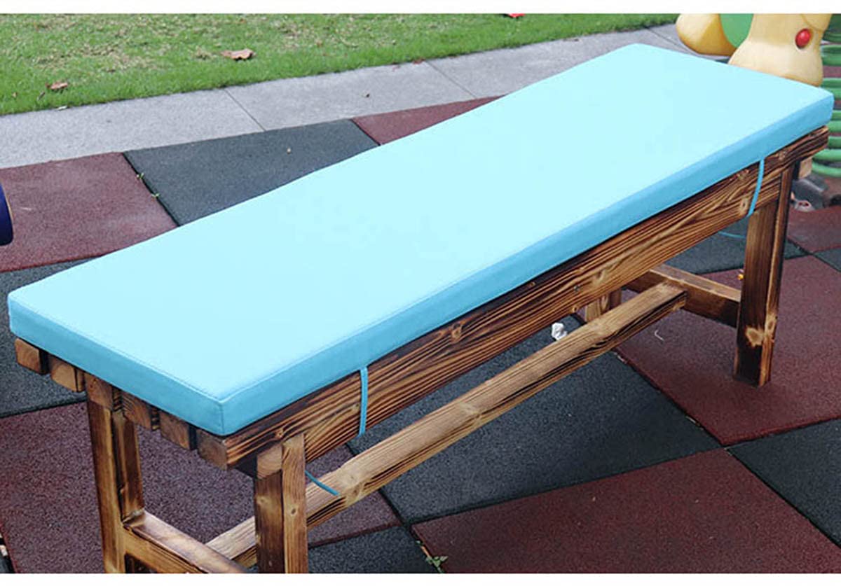 GGoty Cuscino impermeabile per panca da giardino per esterni, 2/3 posti, per dondolo, panca da 100 cm, spessore 120 cm, 150 x 30 x 5 cm, giallo