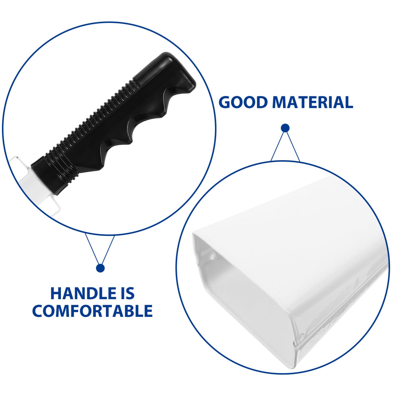 COSMEVIVI 3sets for Sports Events Football Cowbells Comfortable Handles Party Percussion Instruments 2pcs*3