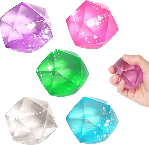 1 cubo de estrés grande de 2.45 de color aleatorio, bolas estrujables para el estrés, bola de azúcar de malta de diamante, juguete para la ansiedad