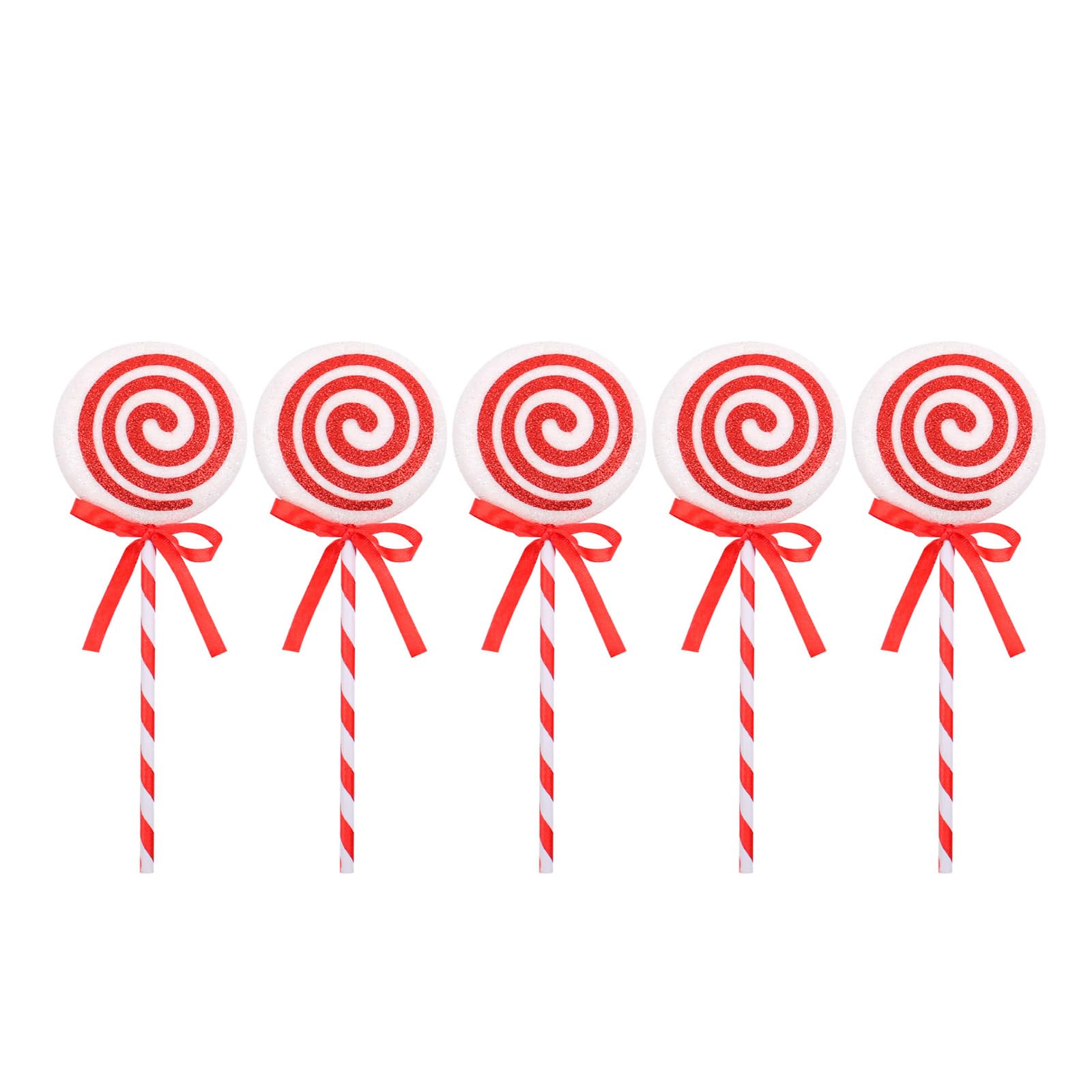 Tsophreniq Christmas Candy Canes Embellishments Bright Decorations Sturdy and Fade Resistant Colorful Ornament