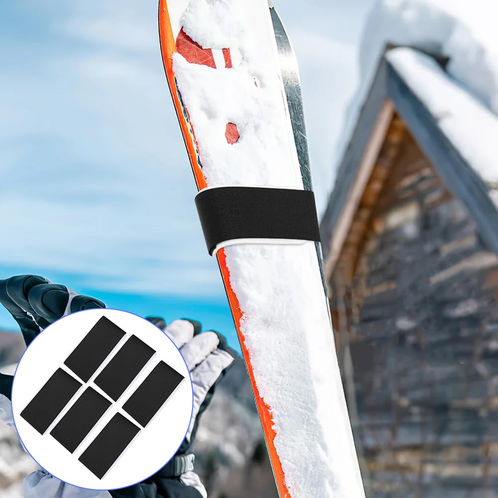 Mizikuu 10 Pièces Sangles De Ski Réglables, Sangle Porte-Skis Sangle