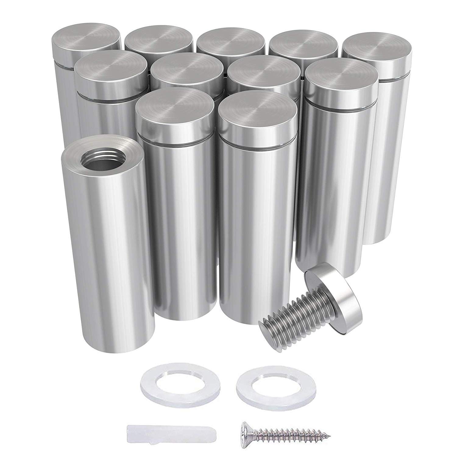 Buy LuckIn 12 Pack Sign Standoff Screws 1/2 x 3 1/4 inch, Acrylic Standoff ing Hardware