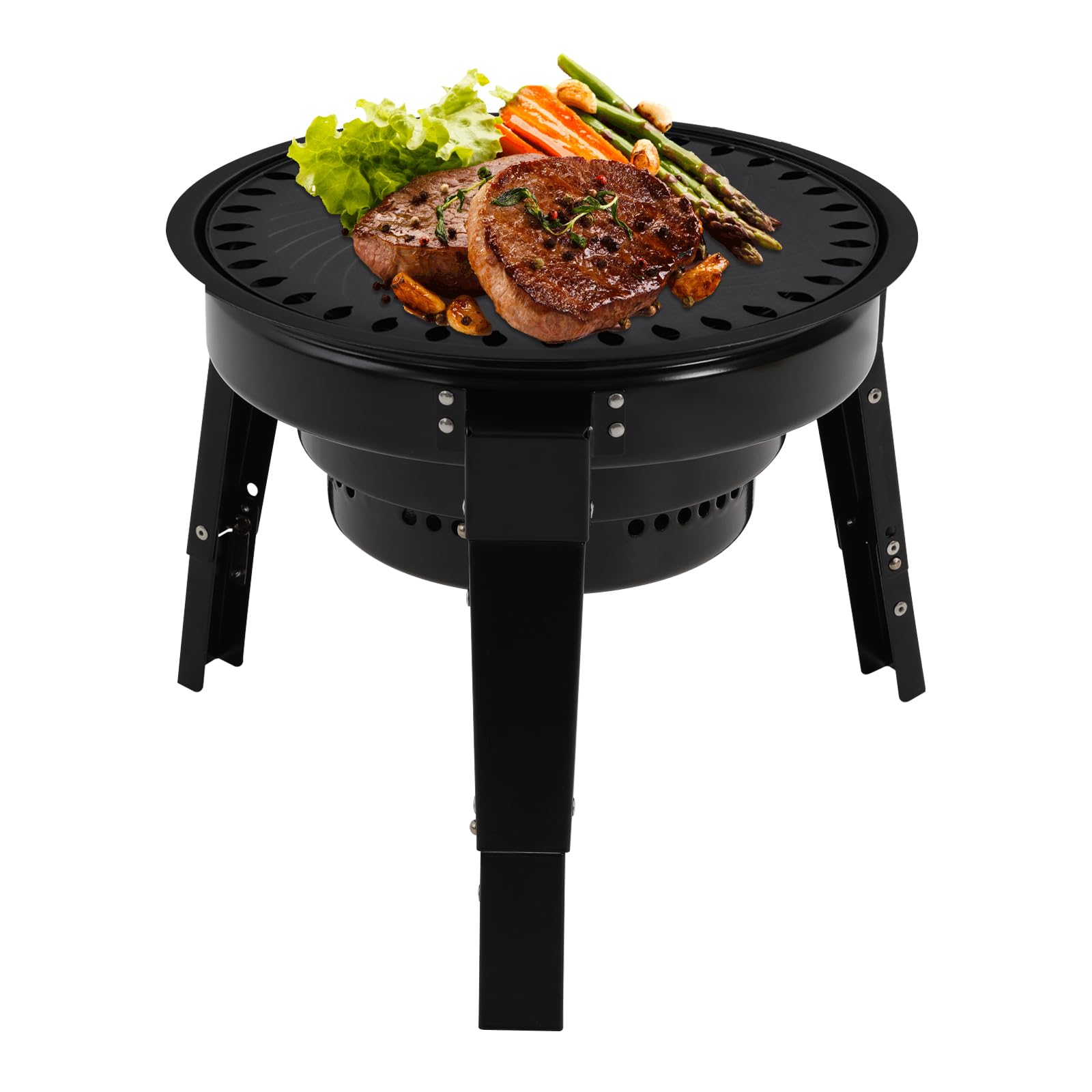Barbecue a carbonella, da campeggio, a carbone, portatile, da campeggio, a carbonella, per picnic, giardino, terrazza, campeggio, viaggi