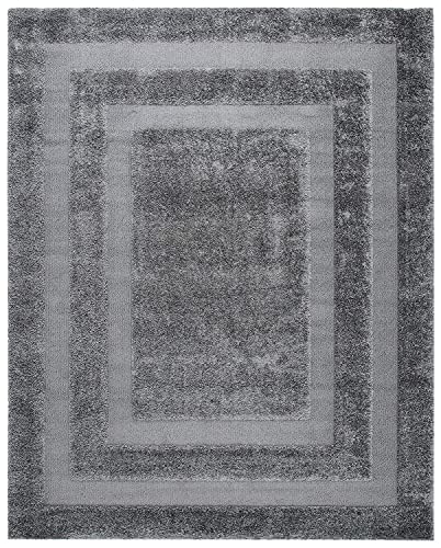 Image of Export Quality Microfiber Hand Woven Shaggy Carpet Collection with 2 inch Pile Height Carpet for Living Room & Hall Size 8x10 feet coular GreyA