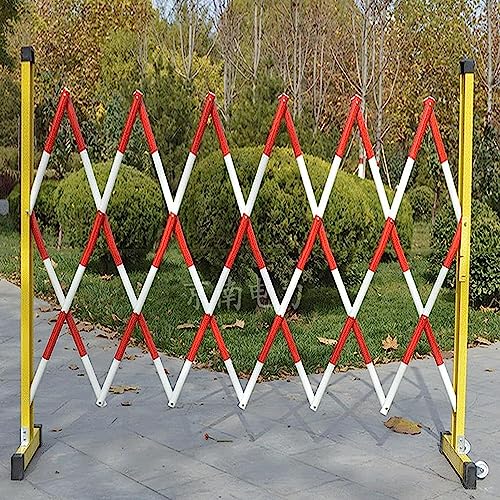 Barrière de garage extérieure portable rétractable 4m avec roulettes - 3