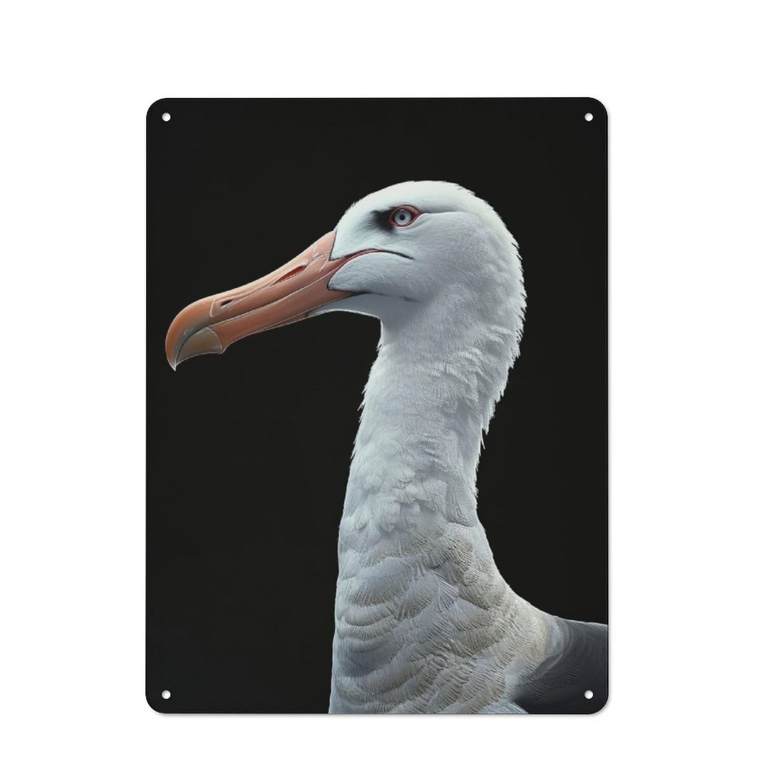 Junmoney Albatross Tin Sign 40X30cm With For Workshop Wall, Rustic Decor, Autumn Room Decor For Fans Of Metal Wall Signs