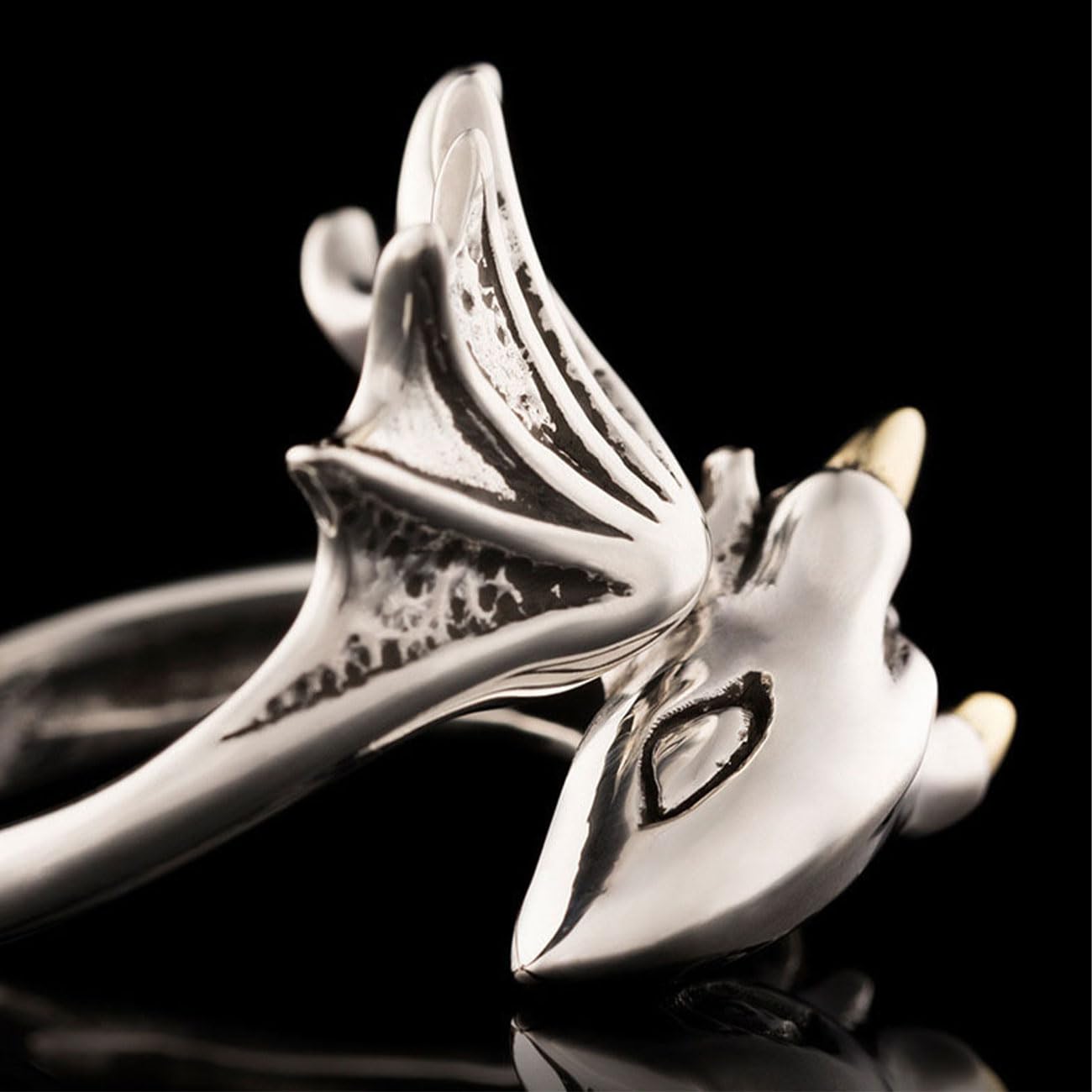 Bague Viking pour homme, ouverture réglable, design dragon volant, bijoux rétro punk hip hop gothique unisexe vintage, cadeau d'anniversaire/Noël pour hommes, garçons et femmes