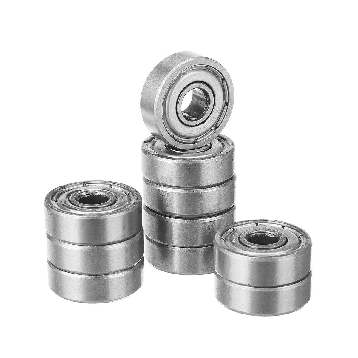Kugellager, 10 Stück 625ZZ Miniatur-Kugellager, 5 x 16 mm, Kohlenstoffstahl-Kugellager-Set for Tür- und Fensterschiebetüren