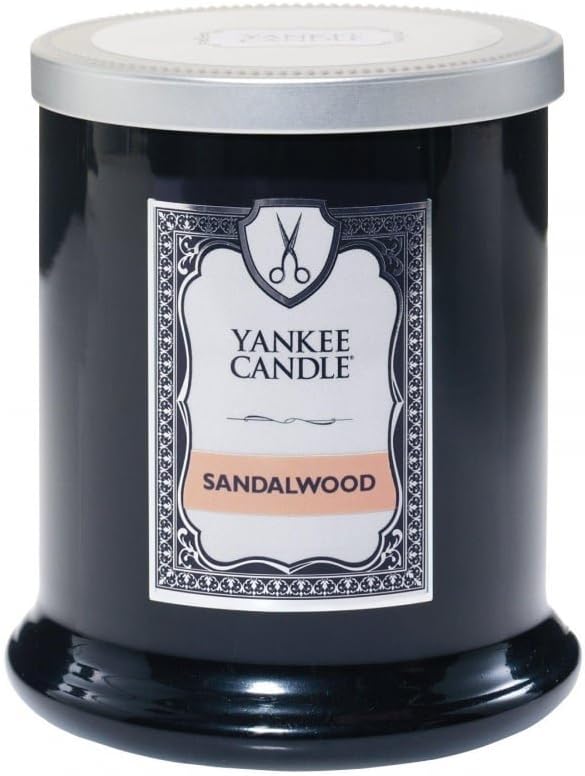 Yankee Candle Barber Shop Sandalwood Medium (226g) - Black