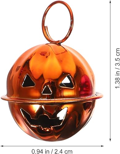 Miniatura 2 de CORHAD 30 campanas de calabaza de Halloween, decoración de Halloween, decoración de Navidad, collares de mascotas, campanas de Feng Shui, collar,