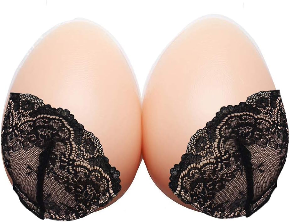 Soft Natural Touch Breast Silicone Breast Forms Crossdresser Prosthesis Mastectomy Tea Drop Model (B/C Cup (800g) pair)