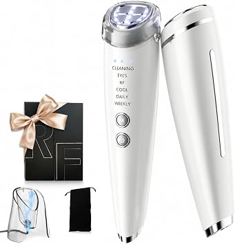 Facial Beauty Device Supervised by Beauty Expert Suzuki EMS Eye Beauty Device, Multifunctional Beauty Device, Micro Current, 3 Color Photo Care, Hot and Cold Lift, Ultrasonic Vibration, Cleaning, Dirt Removal, Ion Extraction, Home Beauty, Eyes/Skin/Face/Body Care, Beauty Device, Face Line, Type C Charging, Lightweight, Convenient to Carry, Valentines Day, Birthday Mothers Day Anniversary Present, Travel, Celebration, Gift, White
