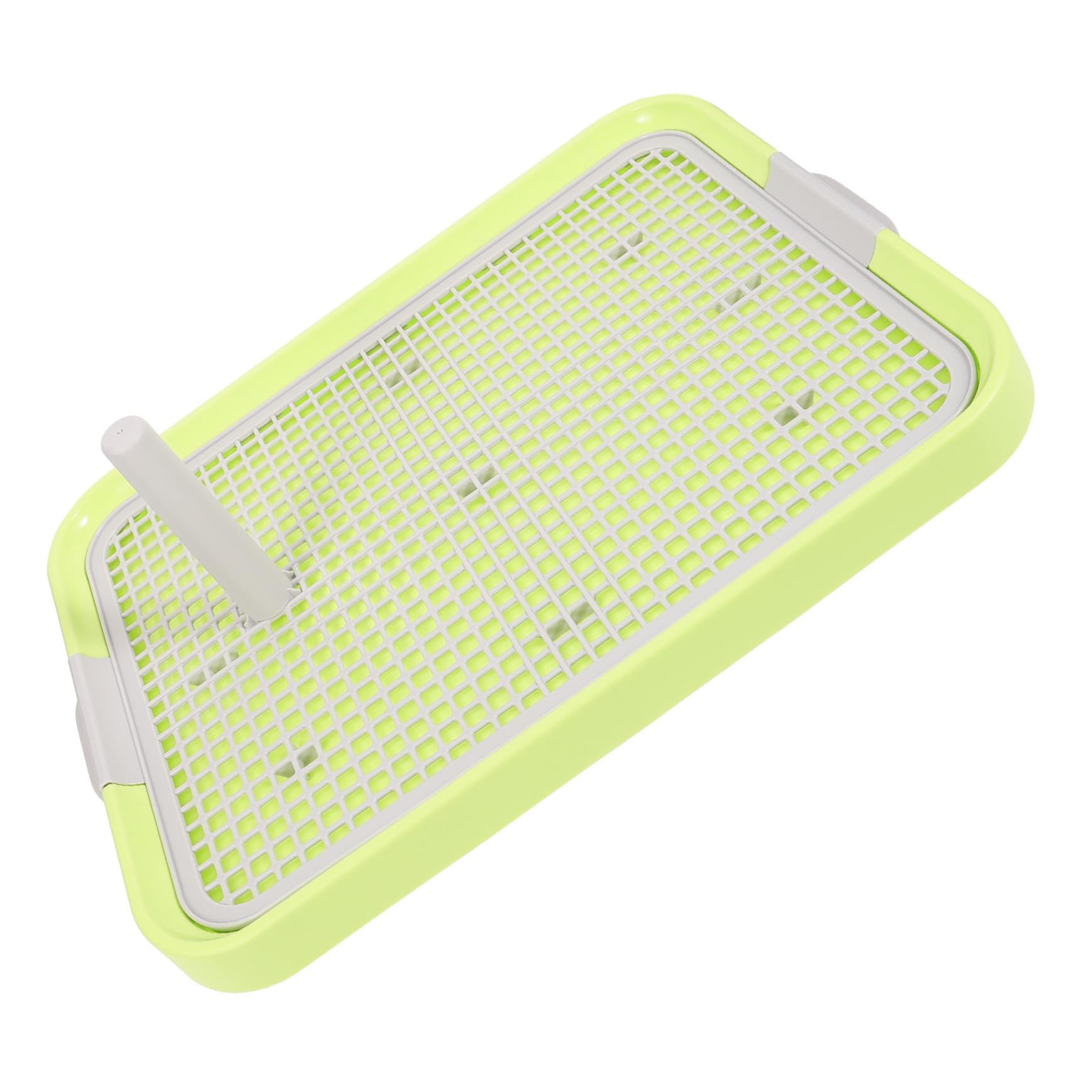 Happyyami Puppy Potty Pad Tray Dog Litter Box Non-Slip Mesh Doggy Pee Pads for Indoor Training Plastic Pet Cage Bedpan