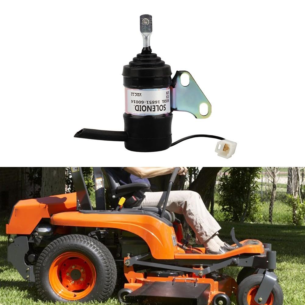 Válvula de cierre de combustible diesel solenoide 12V 16851-60014 052600-4531 para modelos de motor Kubota Z482 BX7410D adecuados para aplicaciones de excavadora de cortacésped de tractor
