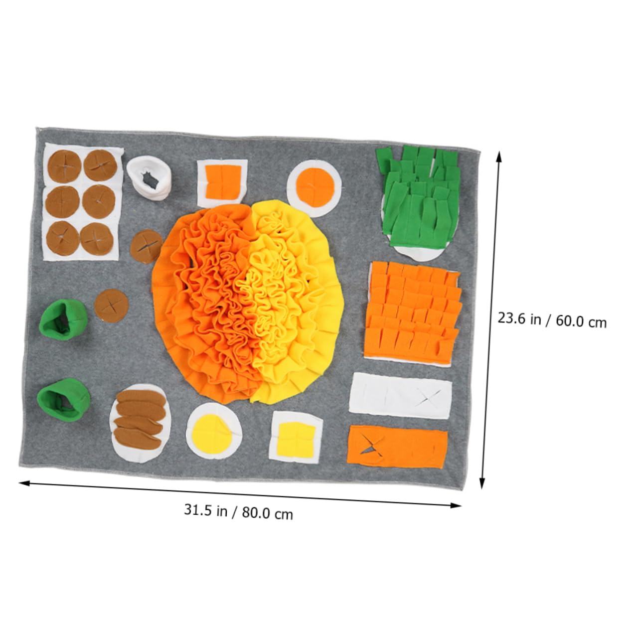 BESPORTBLE Tapis Renifleur pour Chien Distributeur Aliment Lent Jeu Odorant Stimulant