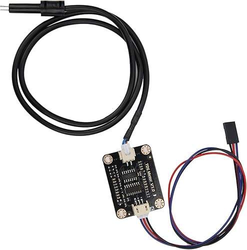 Miniatura 9 de Sensor de conductividad de agua, sensor hidropónico de agua doméstica con sonda impermeable para enseñanza de análisis de calidad líquida,