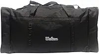 Welcon Bolsa de Viagem Super Grande Reforçada com 4 Compartimentos e Alças Ajustáveis Preta