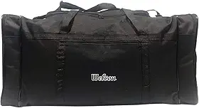 Welcon Bolsa de Viagem Super Grande Reforçada com 4 Compartimentos e Alças Ajustáveis Preta