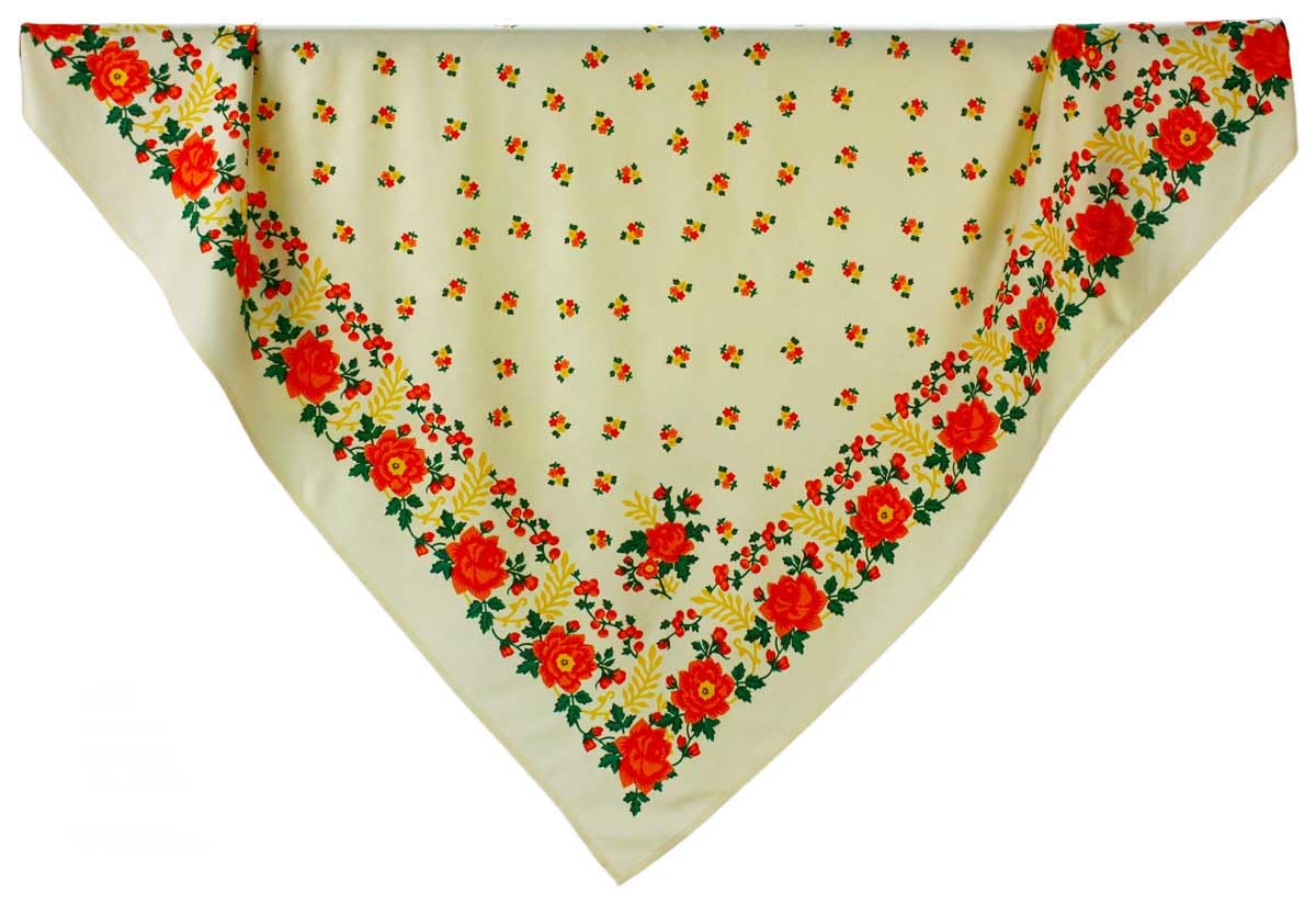 Pañuelo Portugués/Gallego – 100% Viscosa – 90 x 90 cm – Pañuelo Tradicional Regional para Traje Típico
