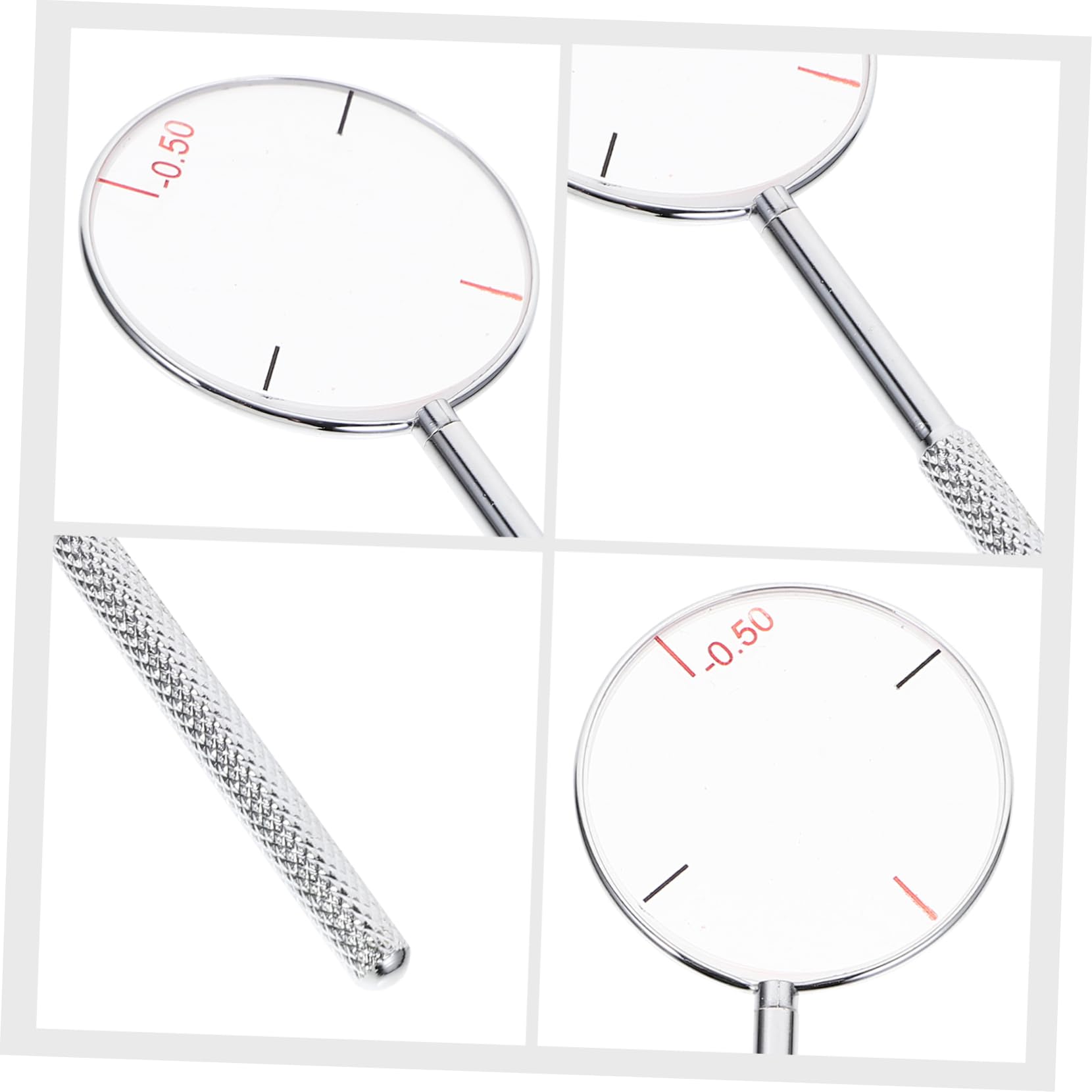 Unomor 1pc Round Optical Cross Cylinder Lens Tool Diopters for Optometry Education Kit