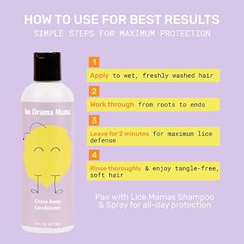 Chase Away Conditioner, Spearmint Eucalyptus, Kid-Safe Hair