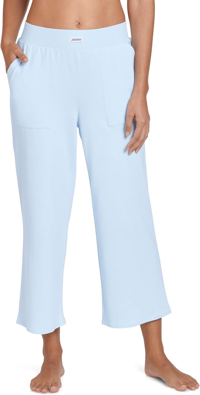 Jockey Women's Sleepwear Cotton Stretch Sleep Cropped Pant