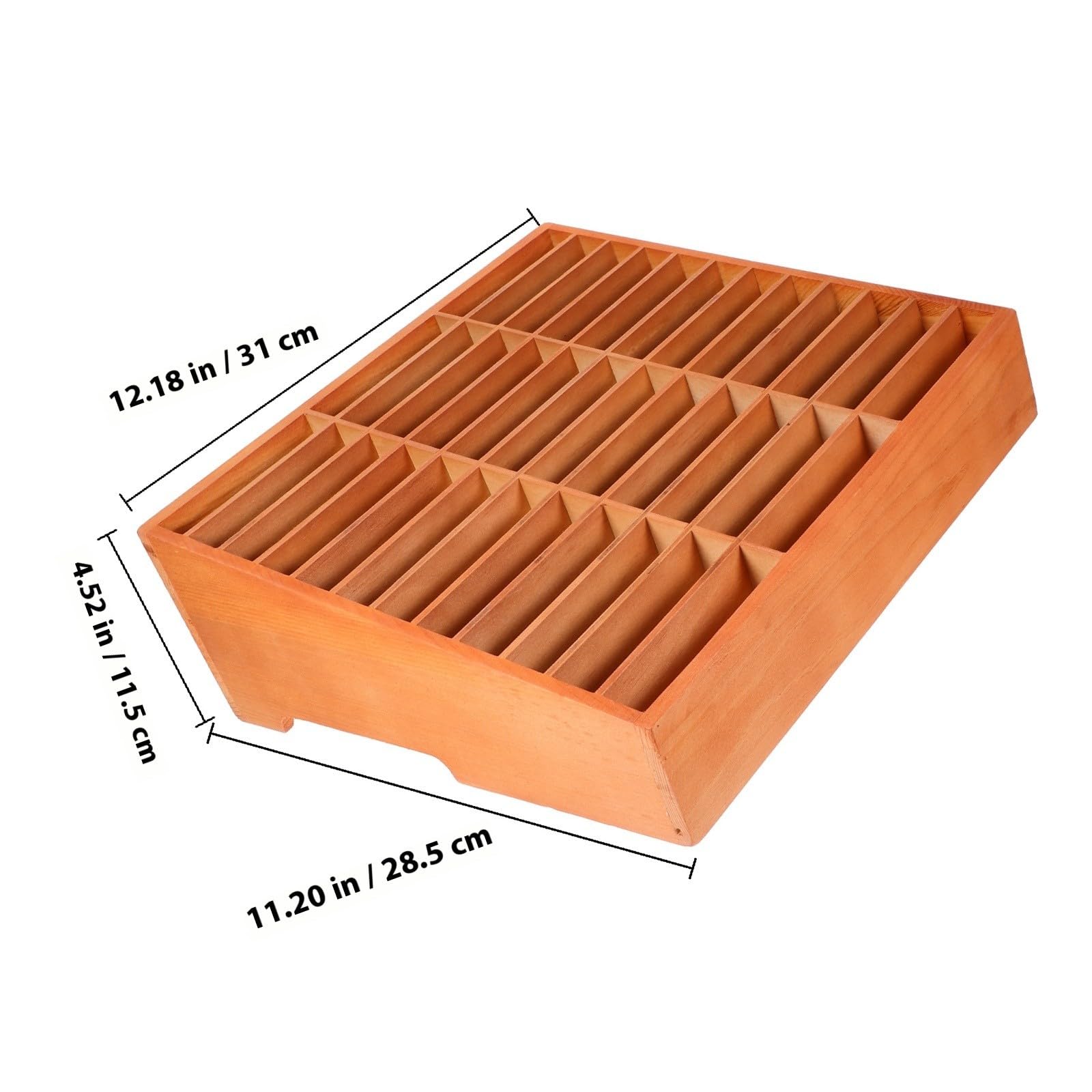 Gadpiparty Scatola Portaoggetti in Legno Supporto Cellulare da Scrivania | Organizzatore Semplice e Fashion, per Scuola e Laboratorio Riparazioni, Adatto a Penne e Telefono
